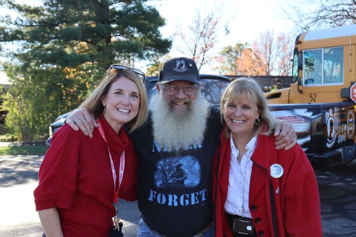 Principal Montag, Asst. Principal Thompson photographed with Keith Maupin
